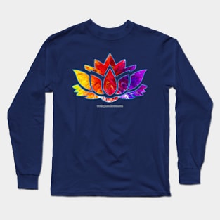 Glowing Lotus Flower Long Sleeve T-Shirt